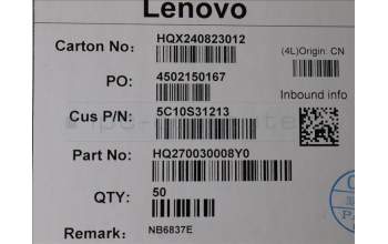 Lenovo 5C10S31213 CABLE FP board Cable H 83GH WOA