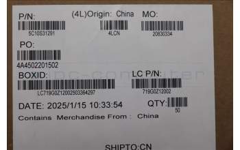 Lenovo 5C10S31291 FP board Cable L83CX