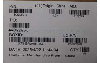 Lenovo 5C10S31349 CABLE L 83M4 HZD IO/B