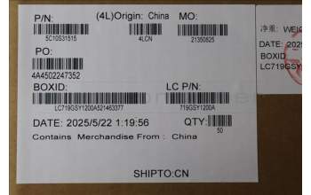 Lenovo 5C10S31515 Cable L 83KY EDP LUXSH