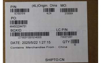 Lenovo 5C10S31518 CABLE Cable L 83KY TP/B MGE
