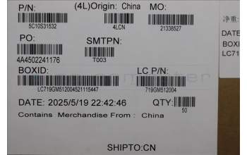 Lenovo 5C10S31532 Cable L 83L0 MGE M/B-CAMERA NT