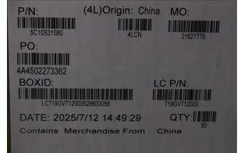 Lenovo 5C10S31580 CABLE Cable L 21TR AUDIO HY