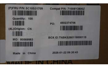Lenovo 5C10S31709 CABLE Camera cable C 83SH