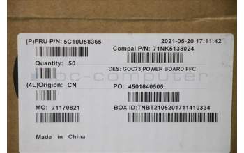 Lenovo 5C10U58365 CABLE Power FFC(27)