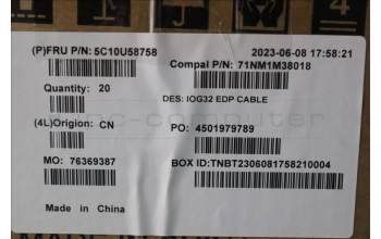 Lenovo 5C10U58758 Fru,H-CONN SET 7HQ C/B-LCD_ED