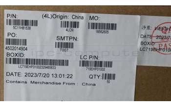 Lenovo 5C11H81538 FRU CABLE H-CONN SET M/B 5M AL