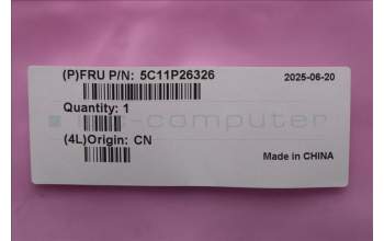 Lenovo 5C11P26326 CABLE FRU CABLE,EPD CABLE,TOUCH,L14G6