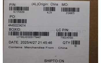 Lenovo 5C11P26358 NM-F372 REV1 FPC_CLICKPAD/B 01