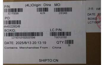 Lenovo 5C11P26389 CABLE FRU CABLE 5MIR CAMERA
