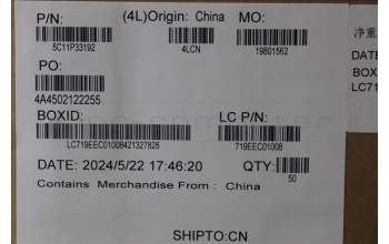 Lenovo 5C11P33192 H-CONN SET2Y9M/B-EDP RGB NT LUX