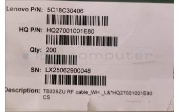 Lenovo 5C18C30406 TB336ZU RF cable_WH _L&*HQ27001001E80 CS