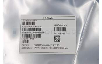 Lenovo CAMERA CS20 slim HBIR Y3.05 W/O MIC Ad-p for Lenovo Yoga Slim 7-14ILL05 (82A1)