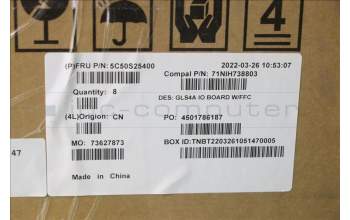 Lenovo 5C50S25400 CARDPOP USB Board C 82SE w/FFC