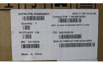 Lenovo 5C50S25411 CARDPOP Function Board C 21DJ IO ET VP