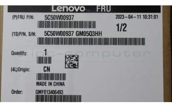 Lenovo 5C50W00937 CARDPOP Tiny6 BTB HDMI Cert card