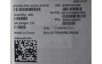 Lenovo 5C51L61916 Camera,HD,USB,2MIC,UF,LVI