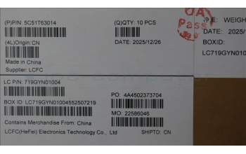 Lenovo 5C51T63014 CARDPOP PCBA IO/B NSH011 ME040 NFP VPRO