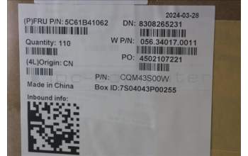 Lenovo 5C61B41062 CARDREADER FRU CardReader SH2.6- Taisol