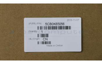 Lenovo 5CB0K65056 COVER Upper Case 3N 80R9 W/KB US BLK