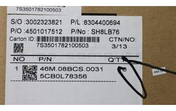 Lenovo 5CB0L78356 COVER UpperCase W 80TL W/KB/TP/Cable BU