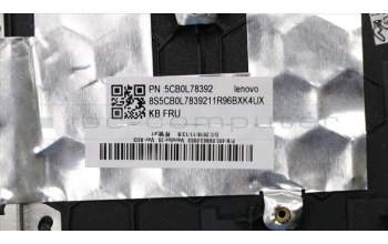 Lenovo 5CB0L78392 COVER UpperCase W80TL W/KB/TP/CableCZSK