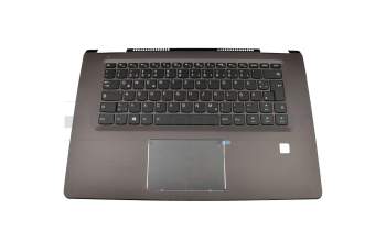 5CB0M14142 original Lenovo keyboard incl. topcase DE (german) black/grey with backlight