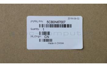 Lenovo 5CB0N67007 COVER UpperCase Q 80US W/Touchpad/KB SPA