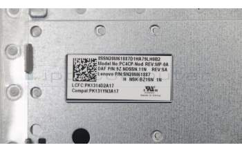 Lenovo 5CB0N82304 COVER UPPERCASEASML80XKPG IMR NORDIC KB