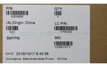 Lenovo 5CB0N86380 HINGE CAP 15TL80XL PLATINUM GREY PAINTIN