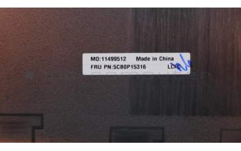 Lenovo 5CB0P15316 LowerCaseL80XW GRAY