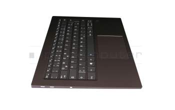 5CB0Q09673 original Lenovo keyboard incl. topcase DE (german) grey/bronze with backlight