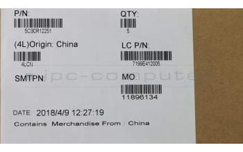 Lenovo 5CB0R12251 COVER Hinge Cover L 81EV COP