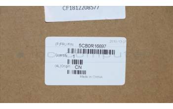 Lenovo 5CB0R16697 COVER UpCaseASM W/KB L81DC IG NORDIC