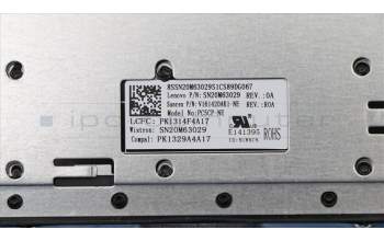 Lenovo 5CB0R16697 COVER UpCaseASM W/KB L81DC IG NORDIC