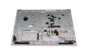 5CB0R20185 original Lenovo keyboard incl. topcase FR (french) grey/silver with backlight (Platinum Grey)