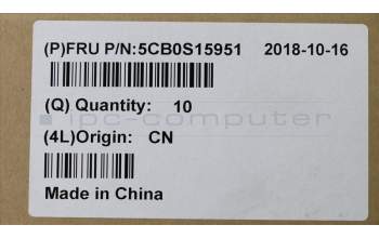 Lenovo 5CB0S15951 COVER Hinge Cover C 81J7 Grey