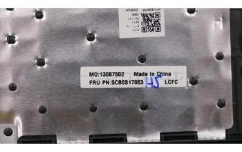 Lenovo 5CB0S17063 COVER Upper case ASM_UK L81MUBKIMRD