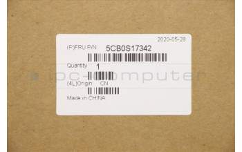 Lenovo 5CB0S17342 COVER Upper case C81N6 PLBLK FPBL SLVN