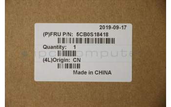 Lenovo 5CB0S18418 COVER Upper Case C81N7 PG NBLKB_GER