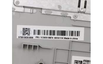 Lenovo 5CB0S18674 COVER Upper case C81N8 GRY NBLKB_PORT