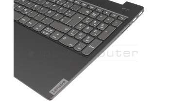 5CB0S18741 original Lenovo keyboard incl. topcase DE (german) dark grey/black with backlight