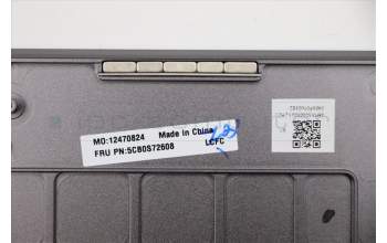 Lenovo 5CB0S72608 C-Abdeckung mit Tastatur, Englisch (GB), Eisengrau