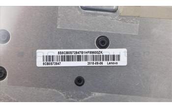 Lenovo 5CB0S72847 C-Abdeckung mit Tastatur, USA – Englisch, Grau, Ohne_Hintergrundbeleuchtung