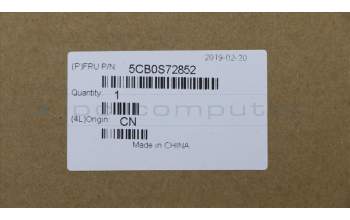 Lenovo 5CB0S72852 COVER Upper Case ASM_ND B 81JW Grey