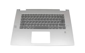 5CB0T04964 original Lenovo keyboard incl. topcase DE (german) black/silver with backlight