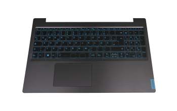 5CB0U42748 original Lenovo keyboard incl. topcase DE (german) black/blue/black with backlight