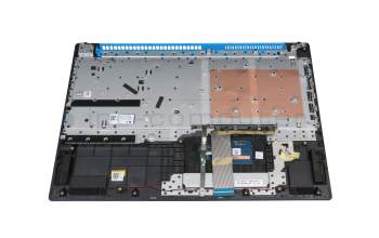5CB0U42748 original Lenovo keyboard incl. topcase DE (german) black/blue/black with backlight