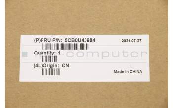 Lenovo 5CB0U43984 C-Cover with keyboard, Czech, Mica, Backlight, UK