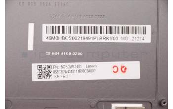 Lenovo 5CB0W43481 COVER Upper Case ASM_GR W 81Q8 IG W/KB
